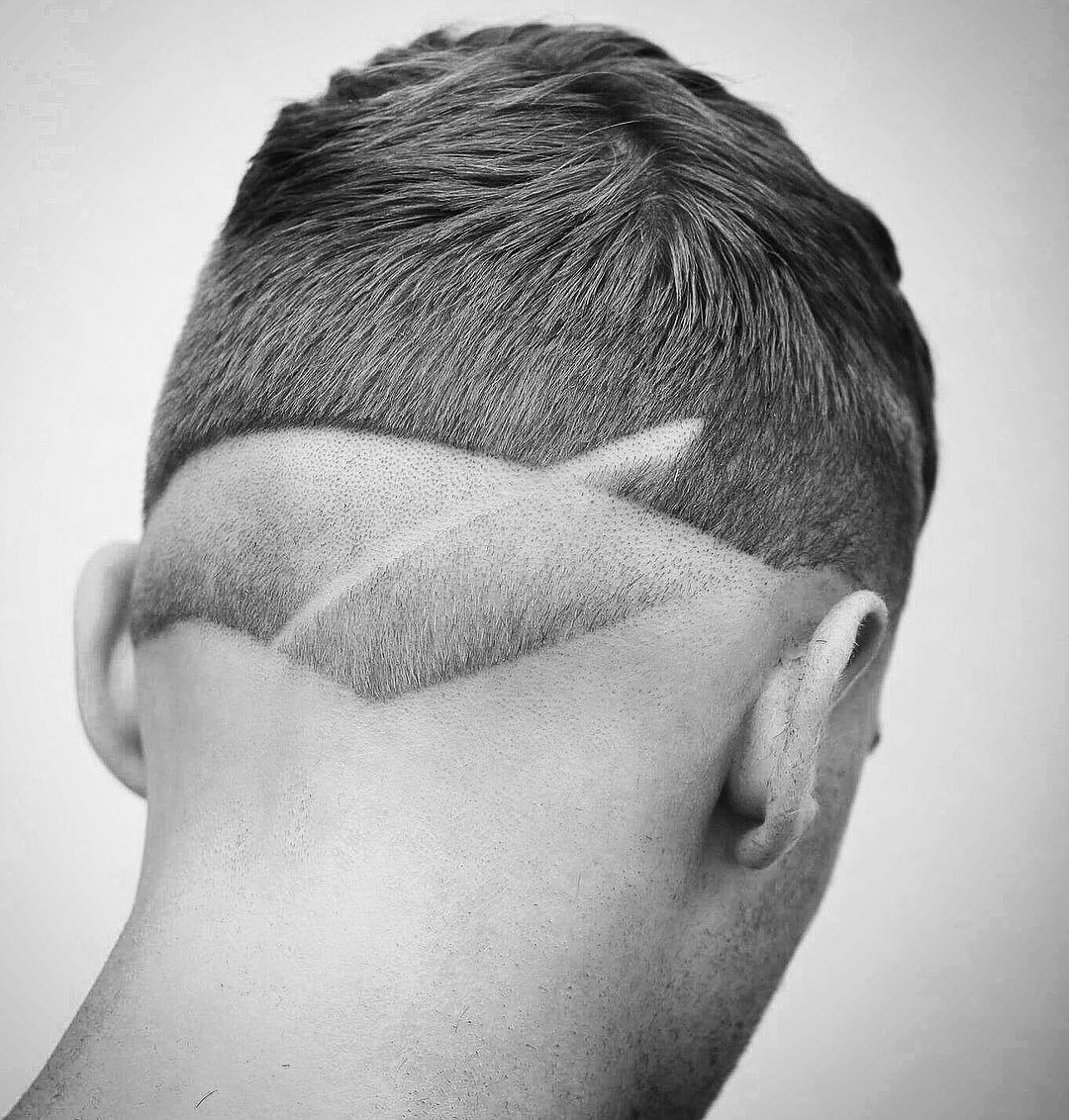 barber.josh.o.p hair tattoo shaved line mens haircuts neck design neckline hair