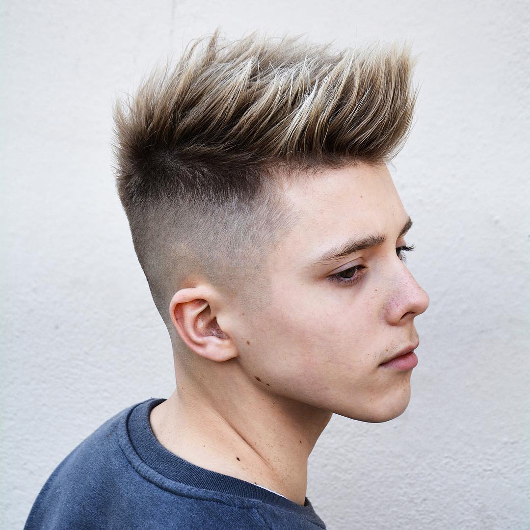 barberdeano teen boy haircut spiky fade latest mens hairstyles 2018