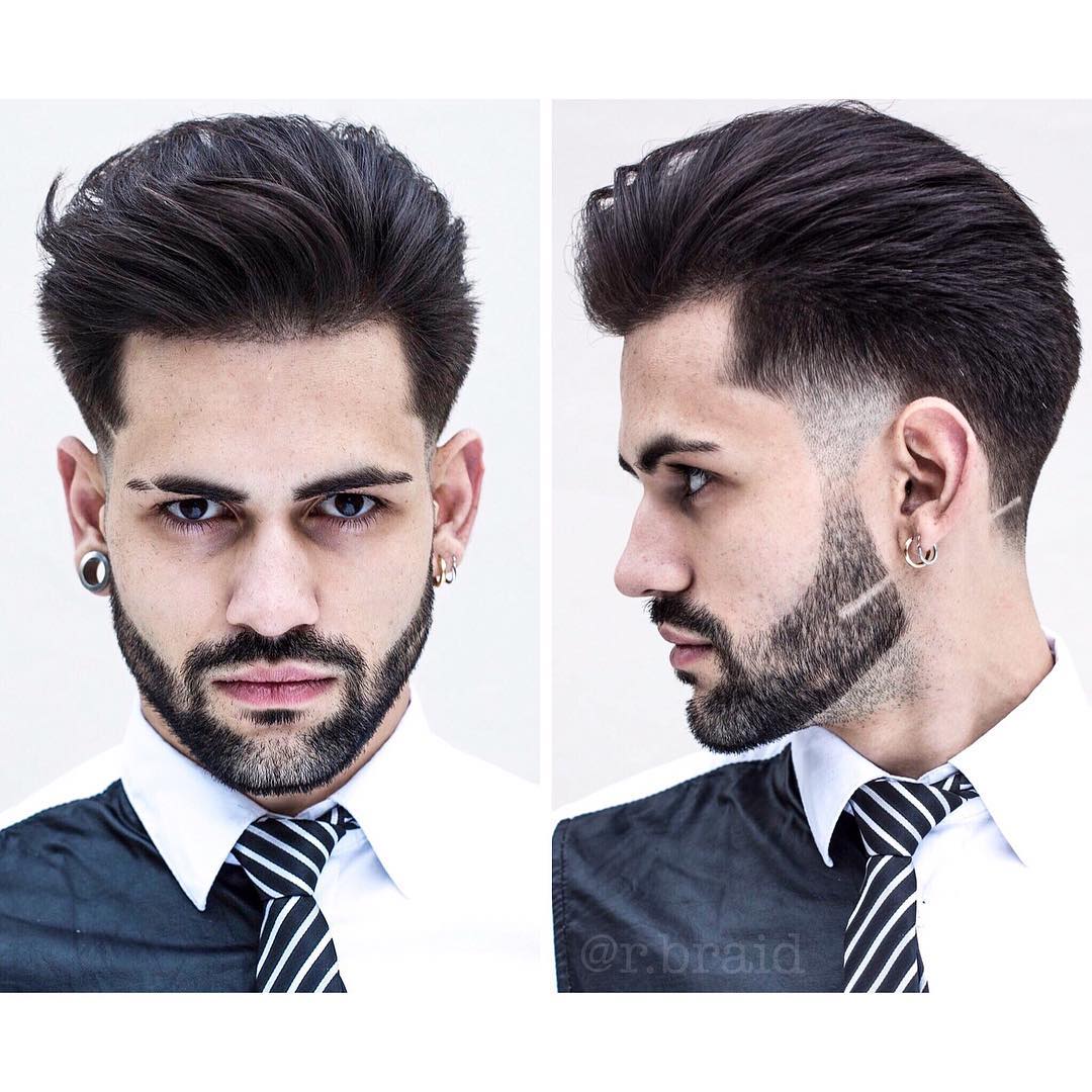 braidbarbers the gentleman haircut with beard medium length haircuts 2018