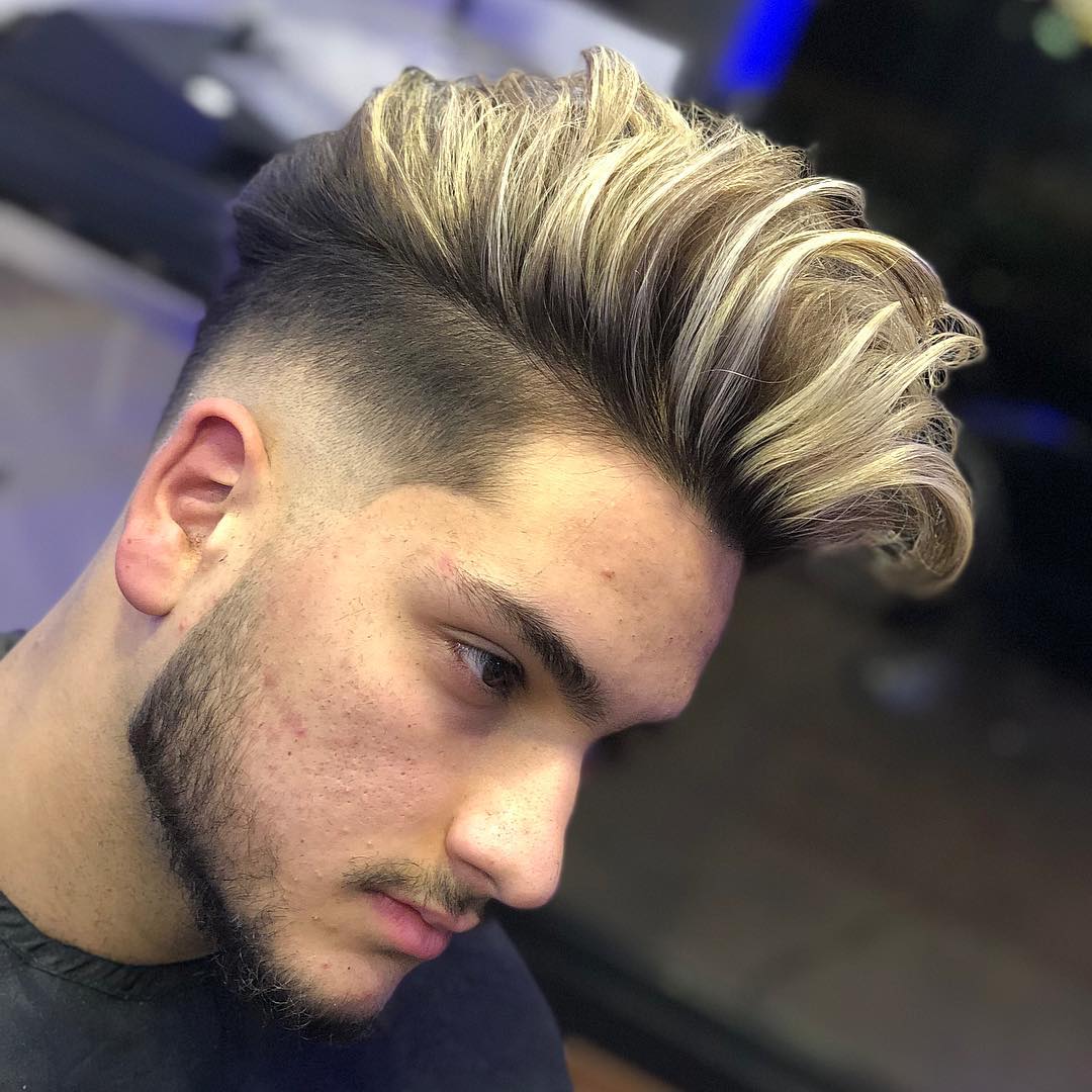 egobarbers golden pomp fade low fade line up long hairstyles for men 2018