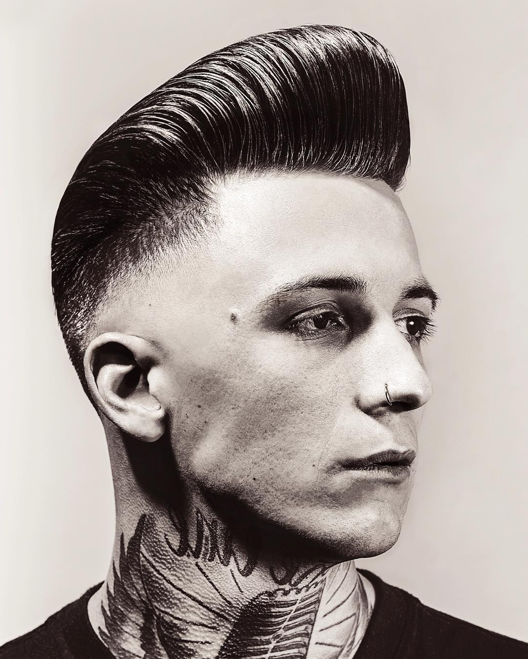 holytigerbarbershopgraz- Popular The Pompadour Haircut