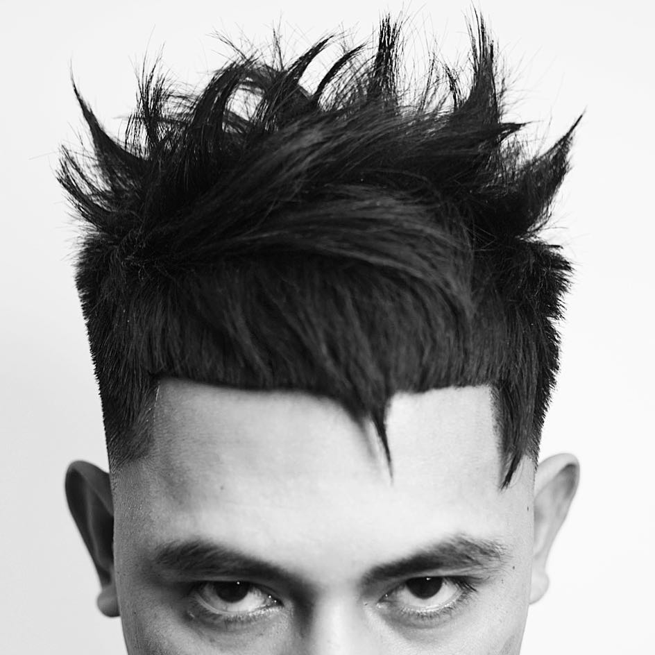 juliuscaesar evil vampire hairstyle spiky line-up mens haircuts