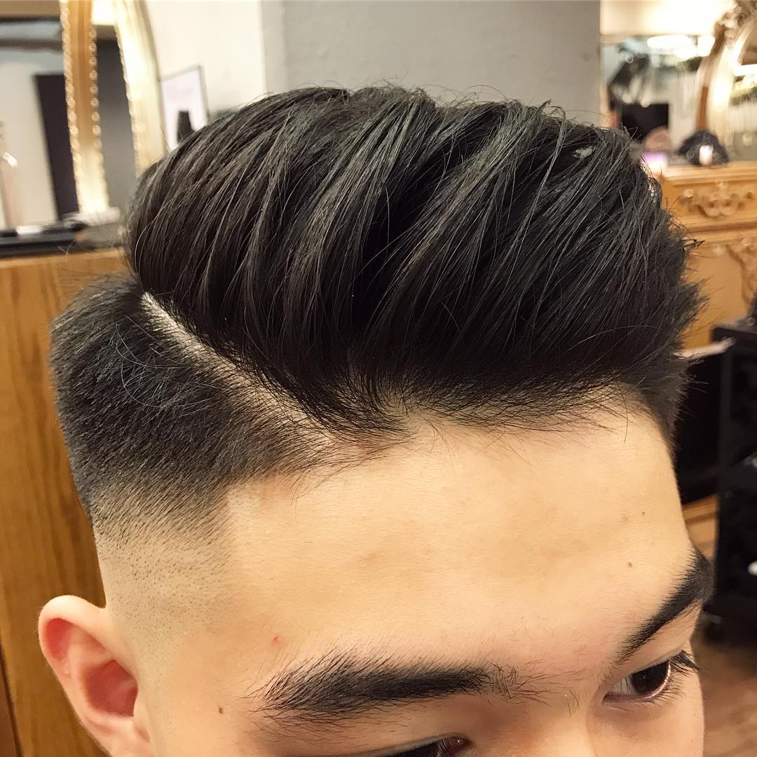 kithl side part haircut skin fade Popular The Pompadour Haircut