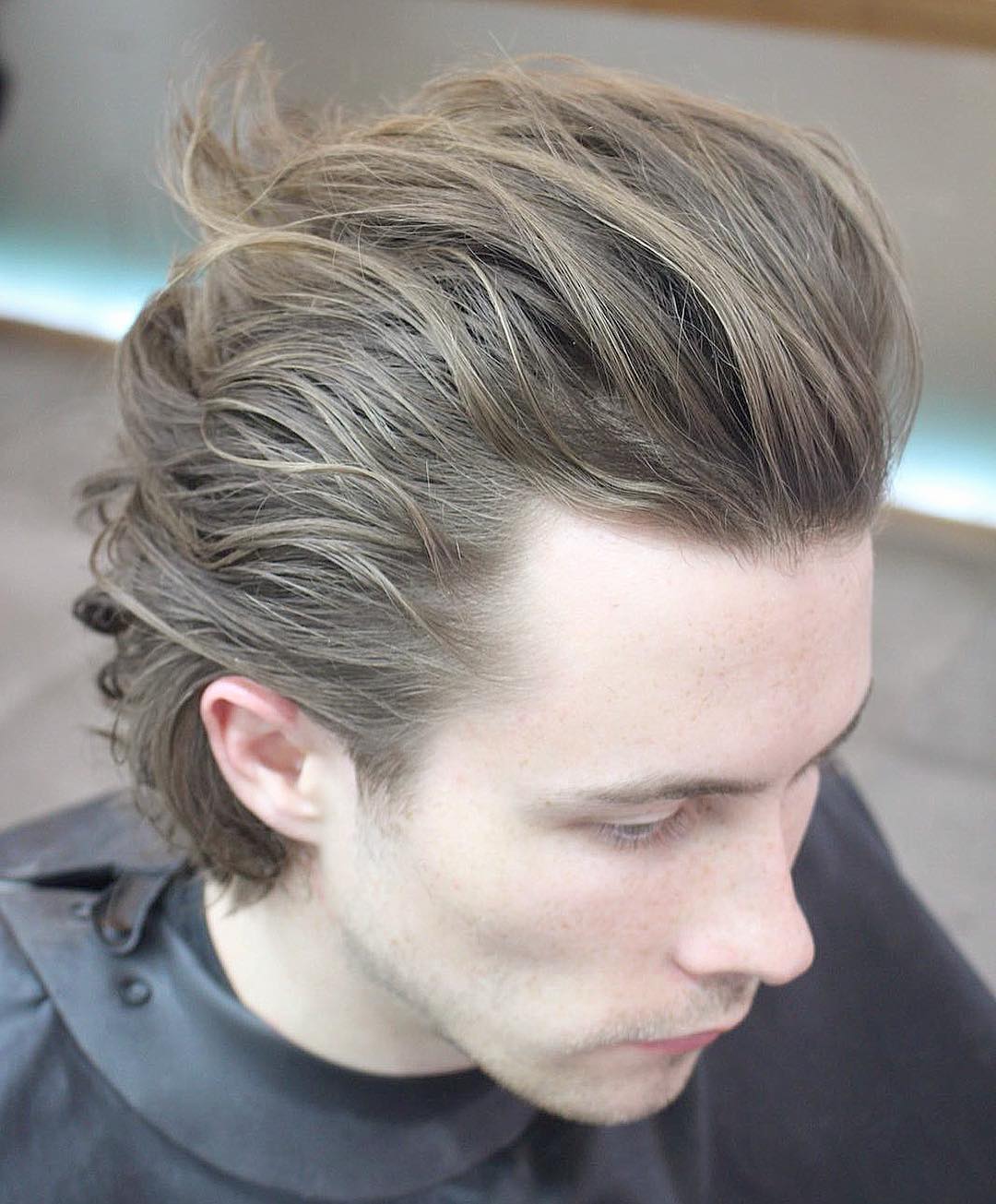 menspiresalon long length hair men Popular The Pompadour Haircut