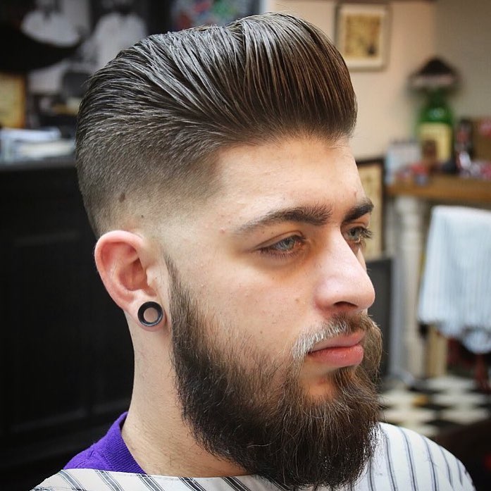 reuzel high textured pompadour best hairstyle for men the gentleman haircut