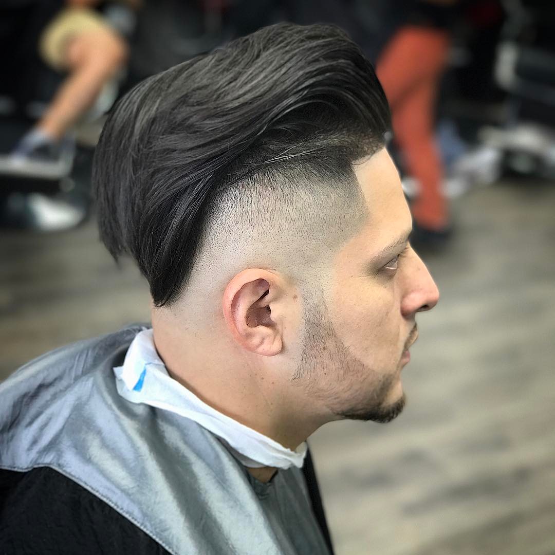 rickythebarber_ long hair pompadour bald fade long hairstyles for men 2018