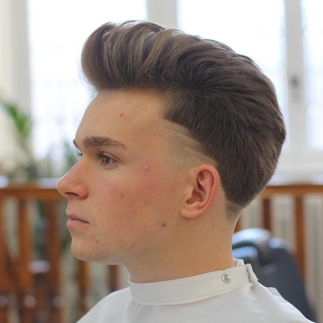 rumbarber skin fade pomp Popular The Pompadour Haircut