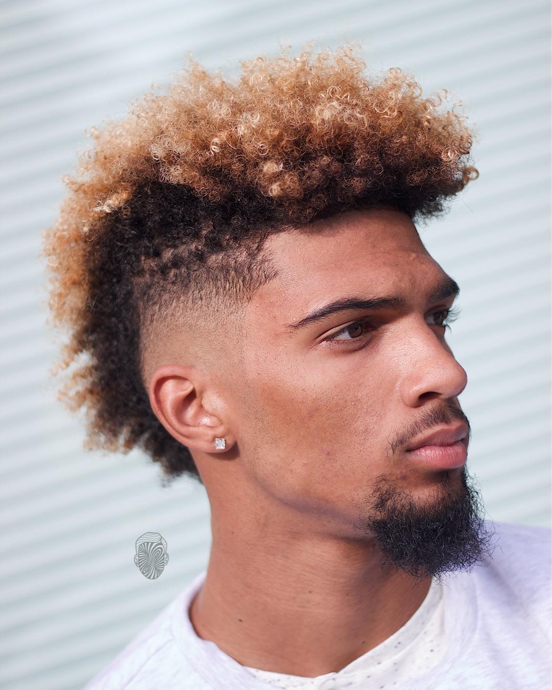 travisanthonyhair curly mohawk side part fade latest mens hairstyles 2018
