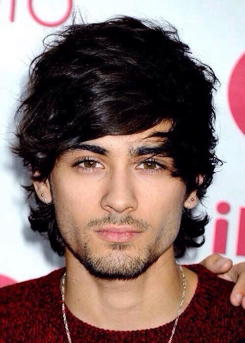 Zayn Malik Long Hair wearing All Black Suit  Zayn malik hairstyle Hairstyles  zayn Zayn malik beard