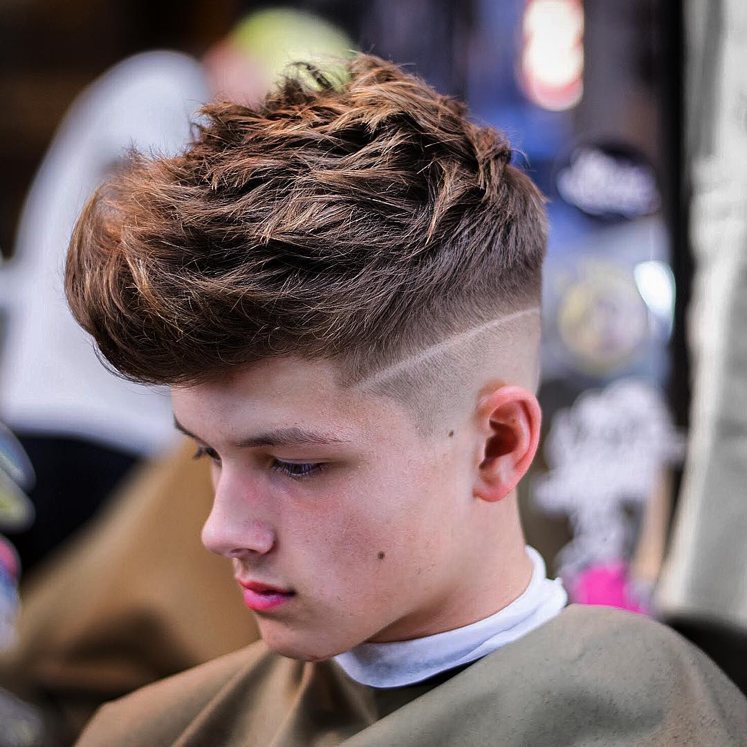 medium length quiff haircut