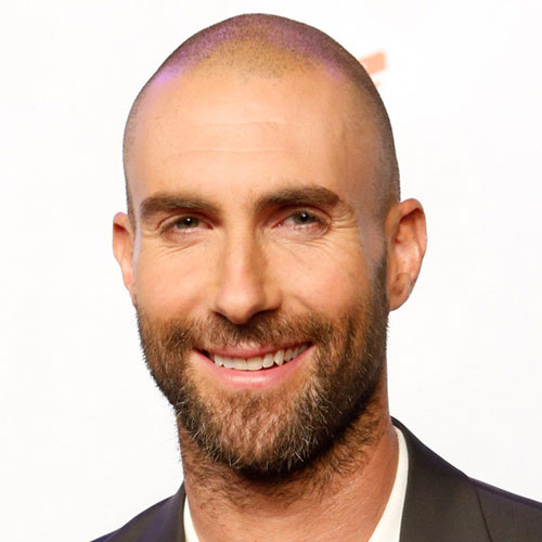 Adam Levine bald haircut celebrity hairstyles for men