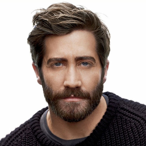 Jake Gyllenhaal haircut with beard celebrity hairstyles for men