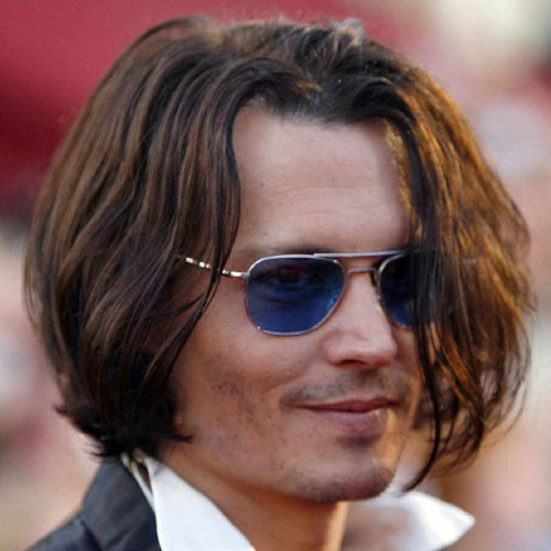 Johnny Depp haircut celebrity hairstyles for men