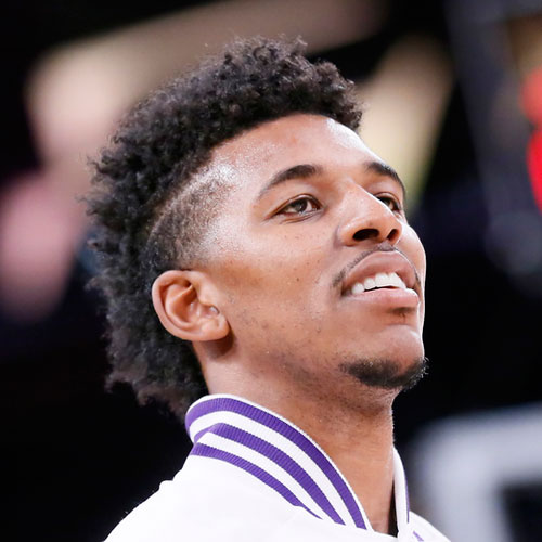 Nick Young Long Curly Afro celebrity hairstyles for men