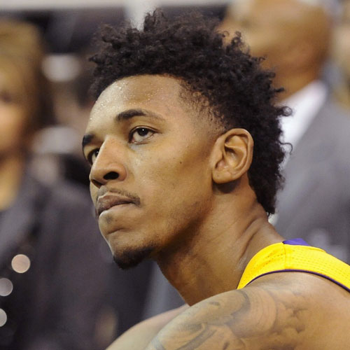 Nick Young haircut temple fade celebrity hairstyles for men