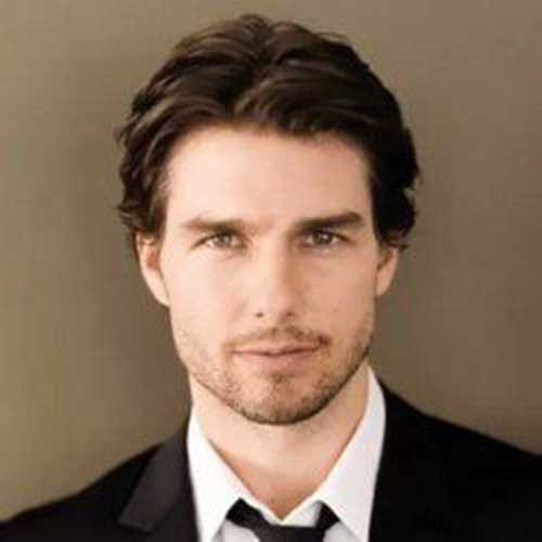 Tom Cruise haircut medium length celebrity hairstyles for men