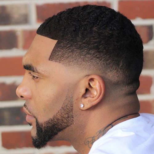 black men fades buzz cut