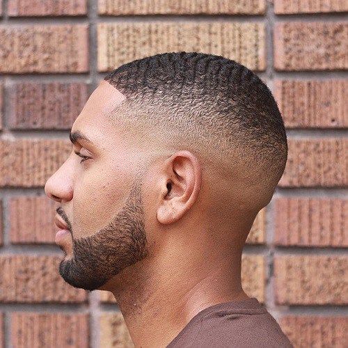 black men fades high fade waves hairstyle