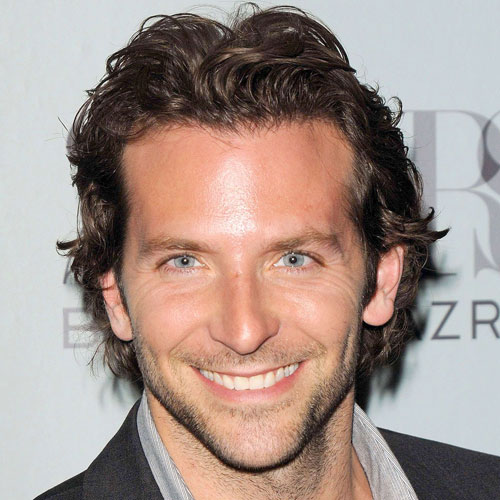 bradley cooper haircut messy layered long length hair