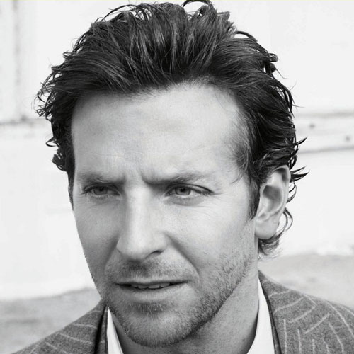 bradley cooper haircut messy long length hair