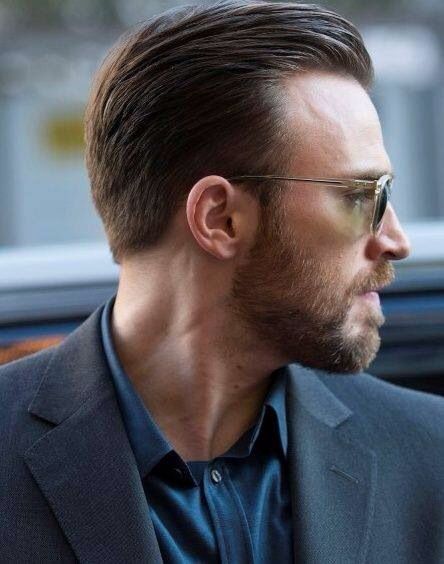 chris evans haircut slicked back celebrity hairstyles for men