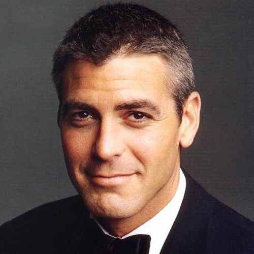 george clooney haircut buzz cut crew cut