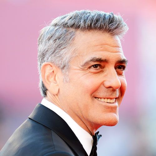 george clooney haircut cool celebrity hairstyles for men