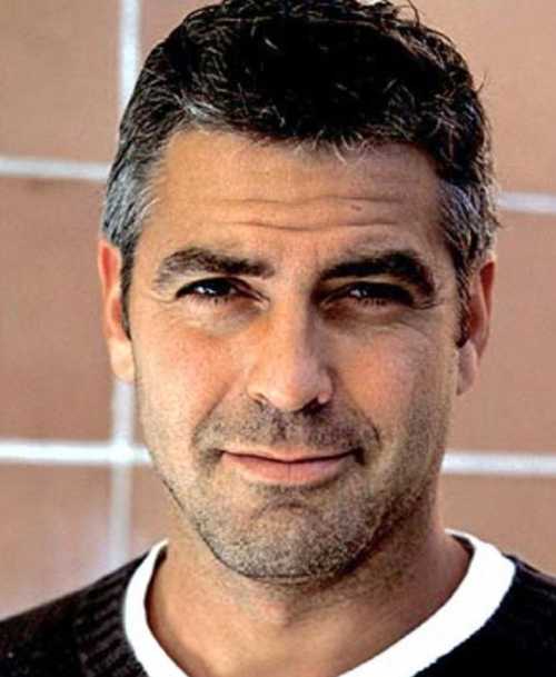 george clooney haircut messy haircut