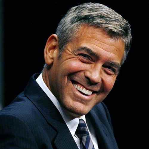 george clooney haircut short hair with spikes