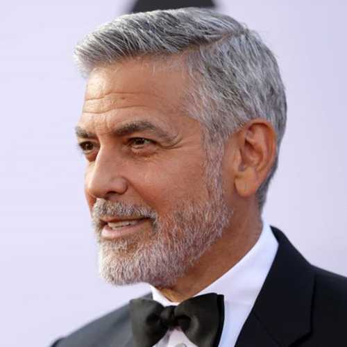 george clooney haircut white cool hairstyle