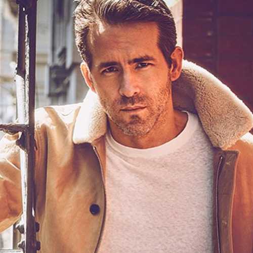 ryan reynolds haircut with fade beard