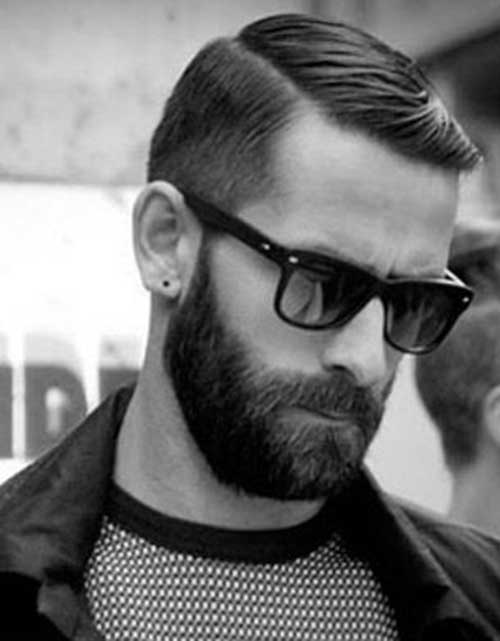 simple rockabilly hairstyles for men with beard