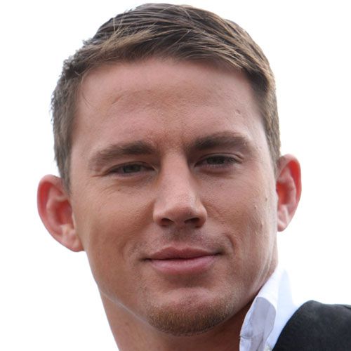 taper side part haircut channing tatum