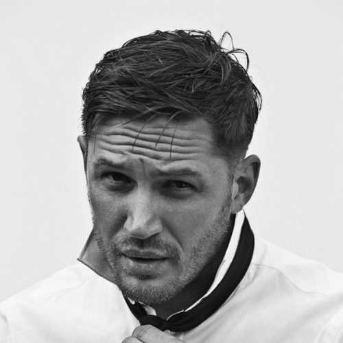 tom hardy haircut medium length messy haircut