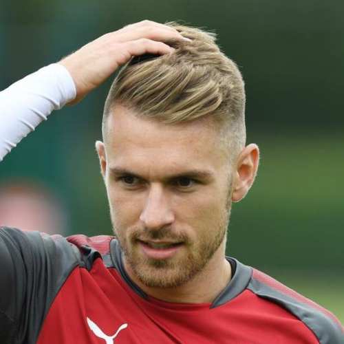 aaron ramsey blonde hair