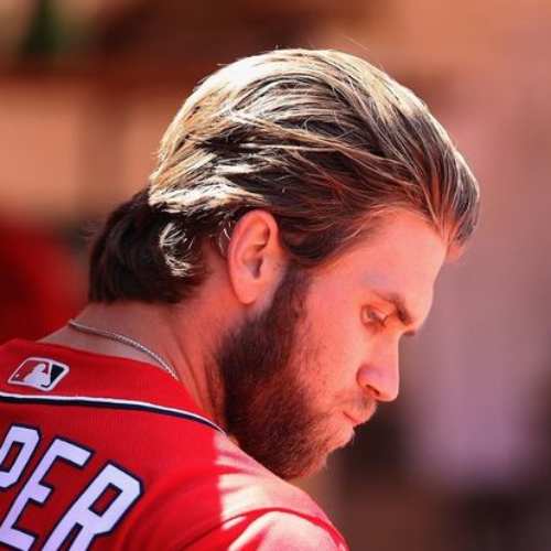 bryce harper hair long