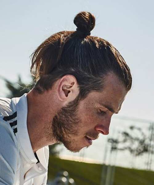 gareth bale latest hairstyles man bun