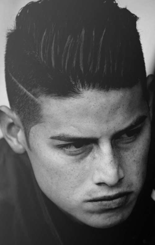 james rodriguez high textured tall pompadour