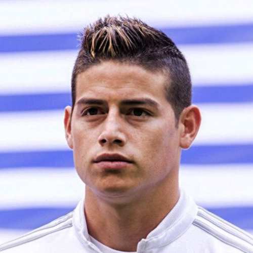 james rodriguez short haircut spiky hair