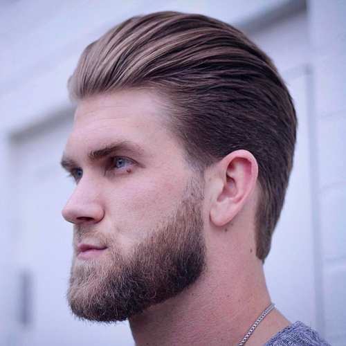 latest bryce harper slick hairstyle