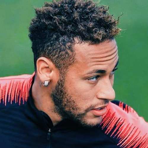 neymar beard style with curly haircut