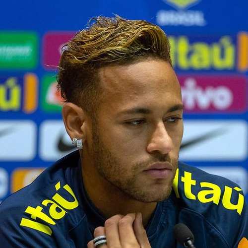 neymar colored hairstyle