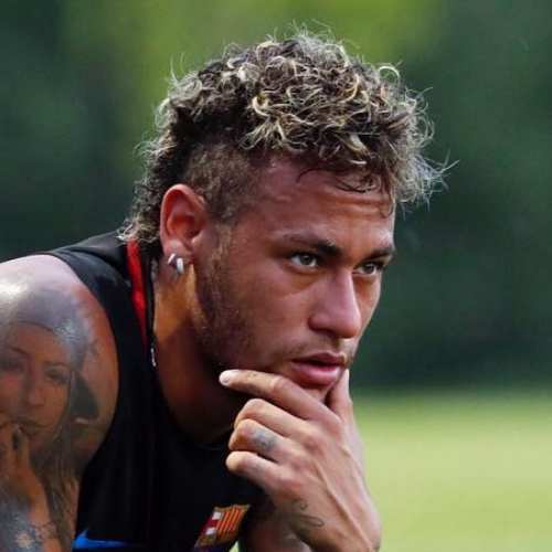 neymar haircut curly messy hair