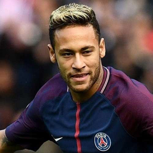 neymar latest pomp blonde hairstyle