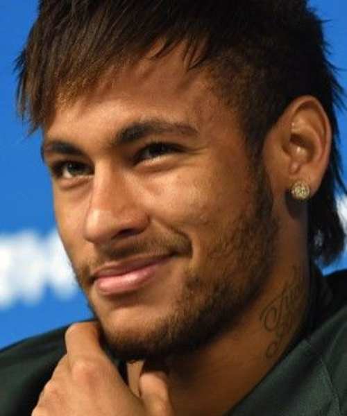 neymar long haircut