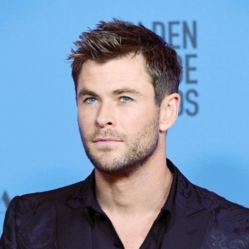 1 chris hemsworth haircut Spiky short haircut with highlighted shades