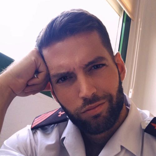 10 military haircut high and tight with beard style