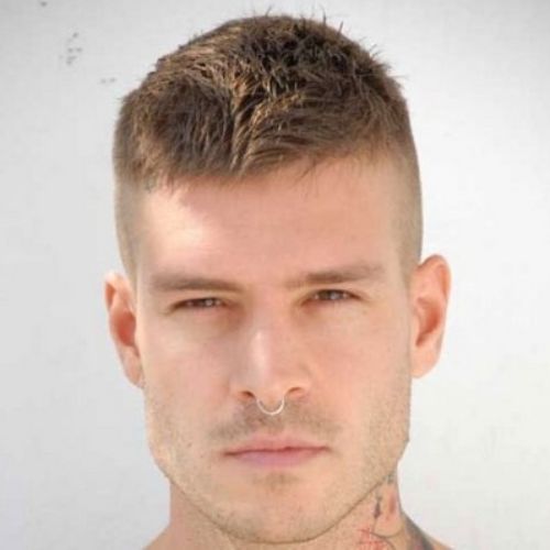 14 military haircut messy spiky short buzz cut hairstyle