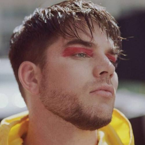 7 adam lambert messy thin hair messy