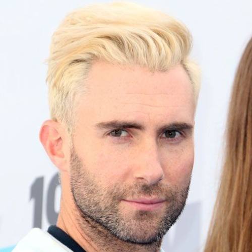 8 adam levine comb over haircut blonde hairstyle